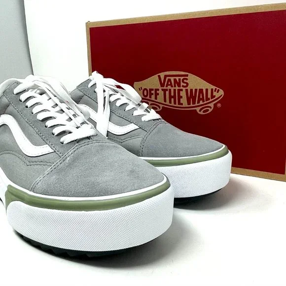 💖MEGA SALE💖Vans Old Skool Stacked Men's 9 White Skate Casual VN0A4U154TI - Picture 7 of 11